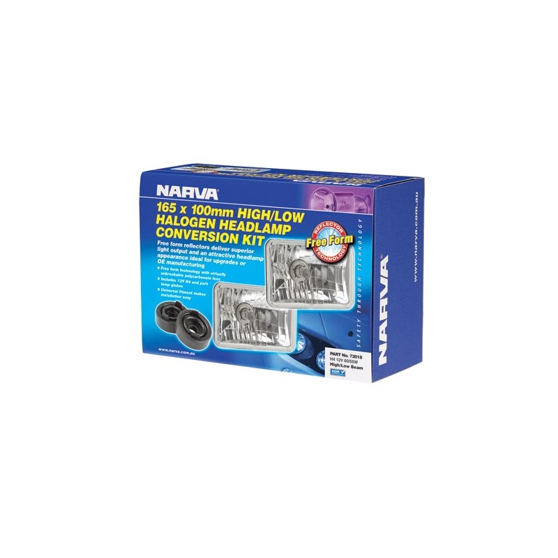 LIGHTING H4 165 X 100MM HIGH-LOW BEAM HALOGEN CONVERSION KIT