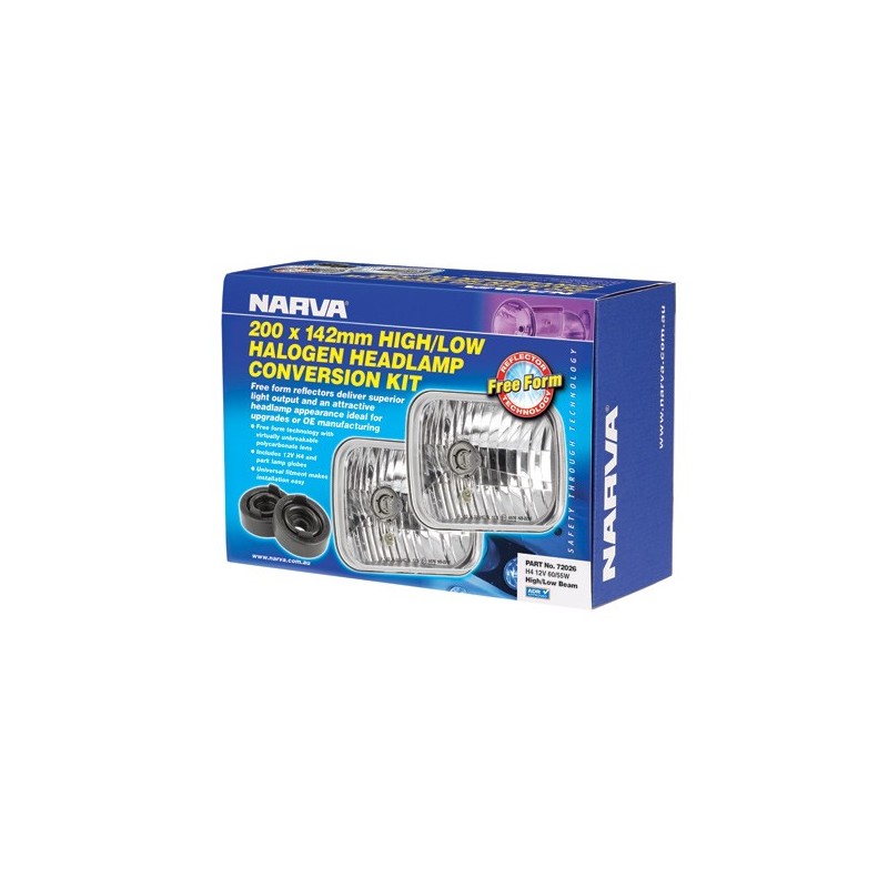 LIGHTING H4 200 X 142MM HIGH-LOW BEAM HALOGEN CONVERSION KIT