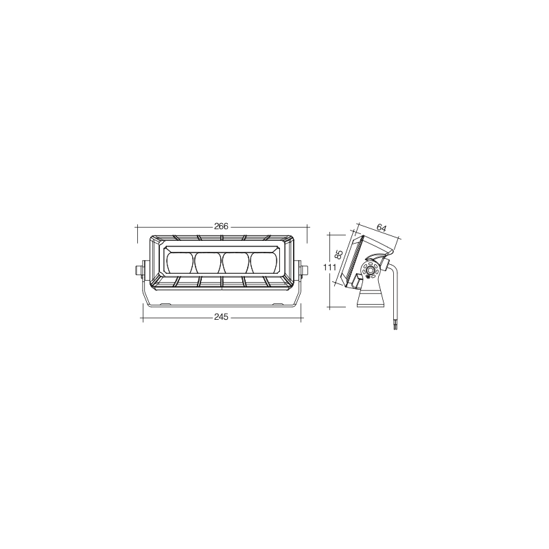 LIGHTING RED RED ZONE FORKLIFT SAFTEY LIGHT LED 36 WATT 9-64 VOLTS