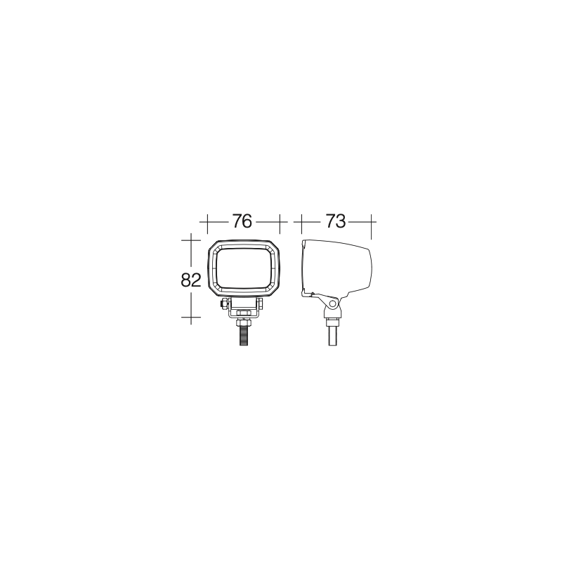 LIGHTING SAFTEY LIGHT BLUE LED 12 WATT 10-60 VOLTS