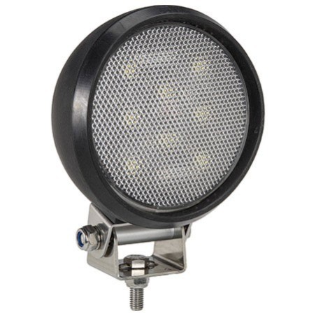 LIGHTING LED WORK LIGHT ROUND 12-24 VOLT WIDE FLOOD BEAM