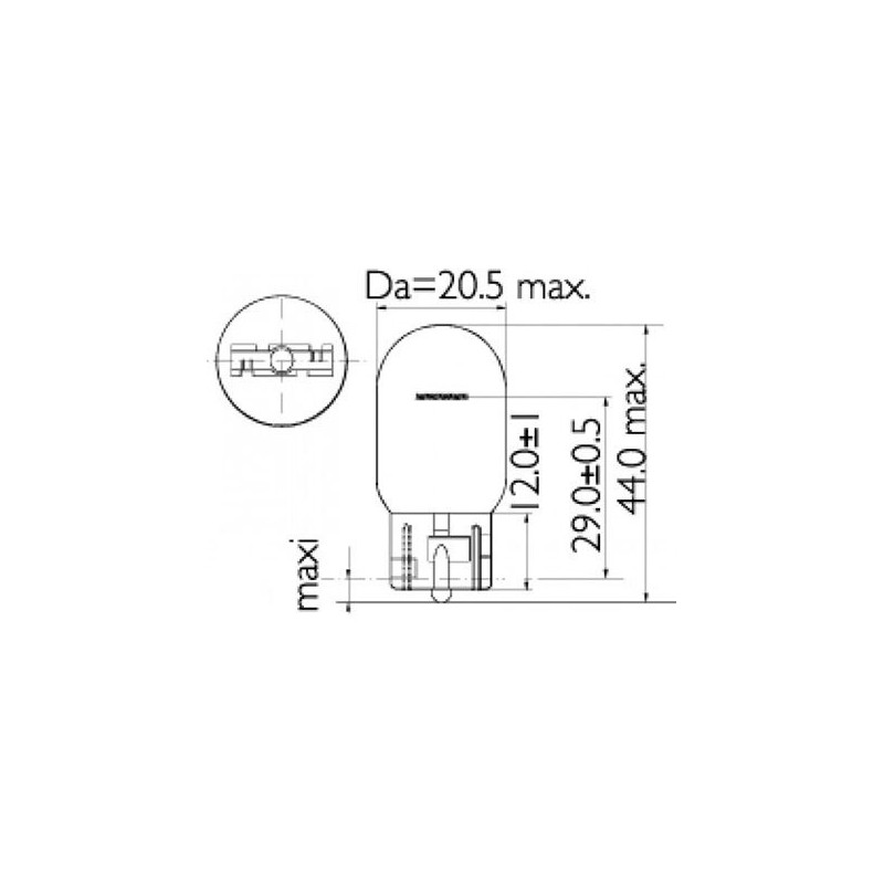 LIGHTING GLOBE WEDGE 12 VOLT 21 WATT W3X16D