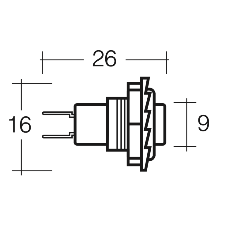ELECTRICAL SWITCHES  PUSH BUTTON ON-OFF MOMENTARY SWITCH