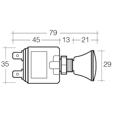 ELECTRICAL SWITCHES ON/OFF PUSH-PULL LED ON/OFF