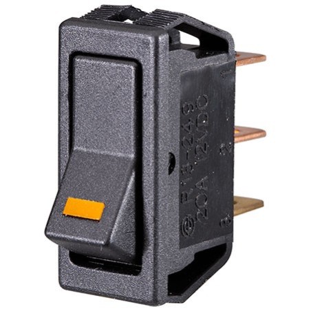 ELECTRICAL SWITCHES  ROCKER OFF-ON AMBER L.E.D ILLUMINATED
