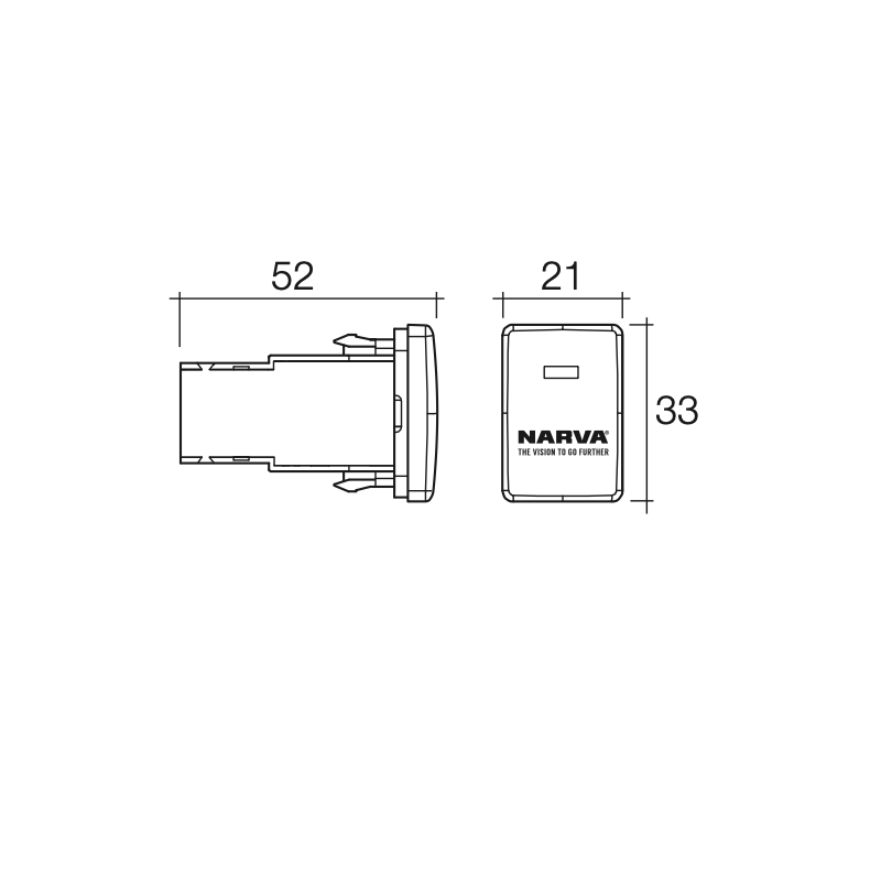 ELECTRICAL SWITCHES TOYOTA APPLICATION OFF-ON LED ILLUMINATED SEALED