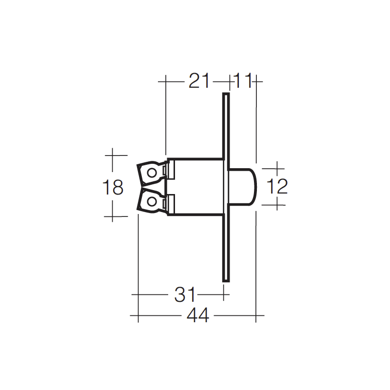 ELECTRICAL SWITCHES  PUSH BUTTON UNIVERSAL DOOR SWITCH