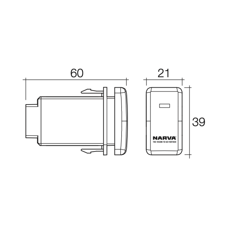 ELECTRICAL SWITCHES LIGHT BAR TOYOTA APPLICATION OFF-ON LED