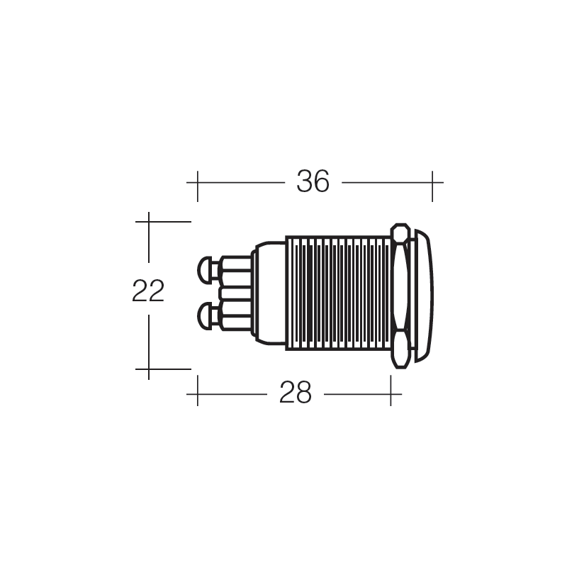 ELECTRICAL SWITCHES  PUSH BUTTON ON-OFF SWITCH MOMENTARY