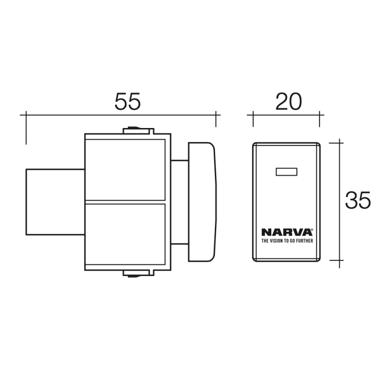 ELECTRICAL LIGHT BAR SWITCH NISSAN APPLICATION OFF-ON LED