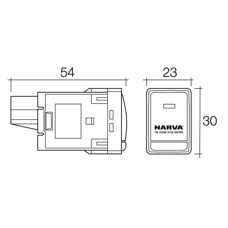 ELECTRICAL LIGHT BAR SWITCH NISSAN APPLICATION OFF-ON LED