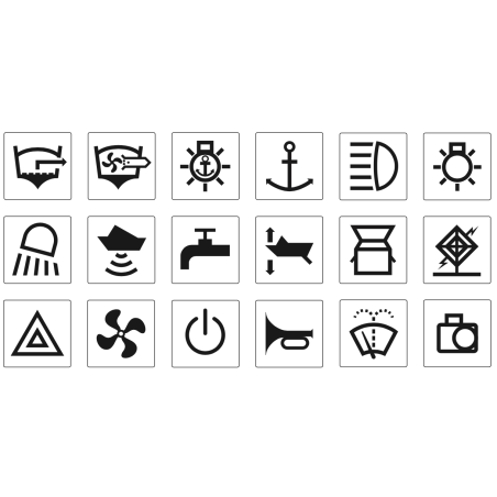 ELECTRICAL SWITCHES NARVA DECAL SET- RV-MARINE