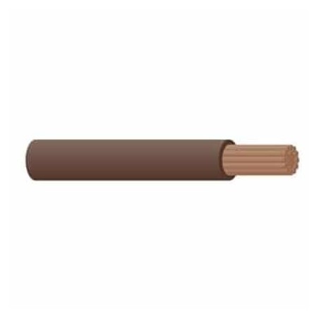 WIRE 6MM SINGLE CORE CABLE BROWN 30M