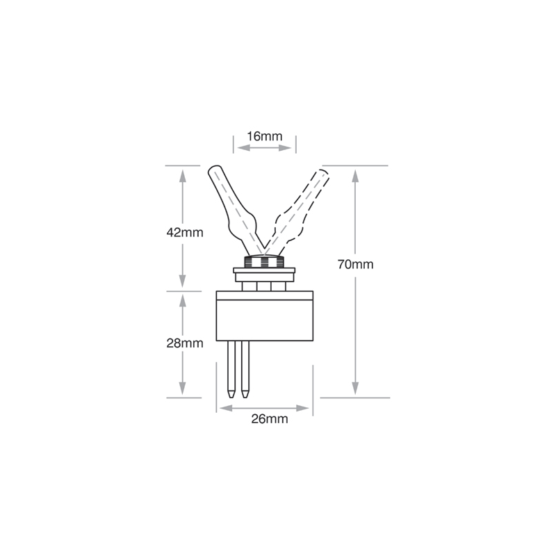 ELECTRICAL SWITCHES ON/OFF TOGGLE SWITCH