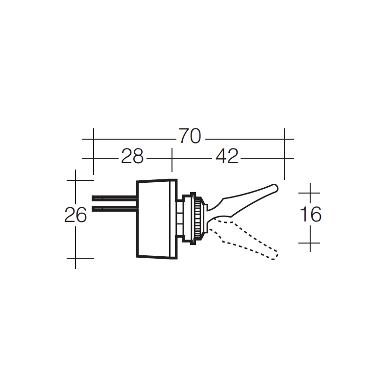 ELECTRICAL SWITCHES ON/OFF TOGGLE SWITCH