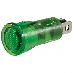 LIGHTING PILOT LIGHT LED GREEN 12 VOLT BLADE TERMINALS