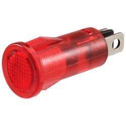 LIGHTING PILOT LIGHT LED RED 12 VOLT BLADE TERMINALS