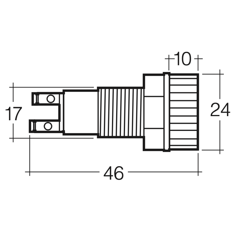 LIGHTING PILOT LIGHT INCANDESCENT GREEN 12 VOLT SCREW ON TERMINALS