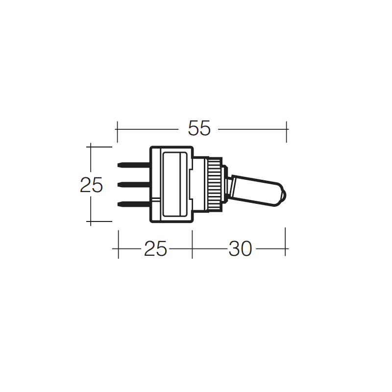 ELECTRICAL SWITCHES ON/OFF TOGGLE SWITCH LED RED